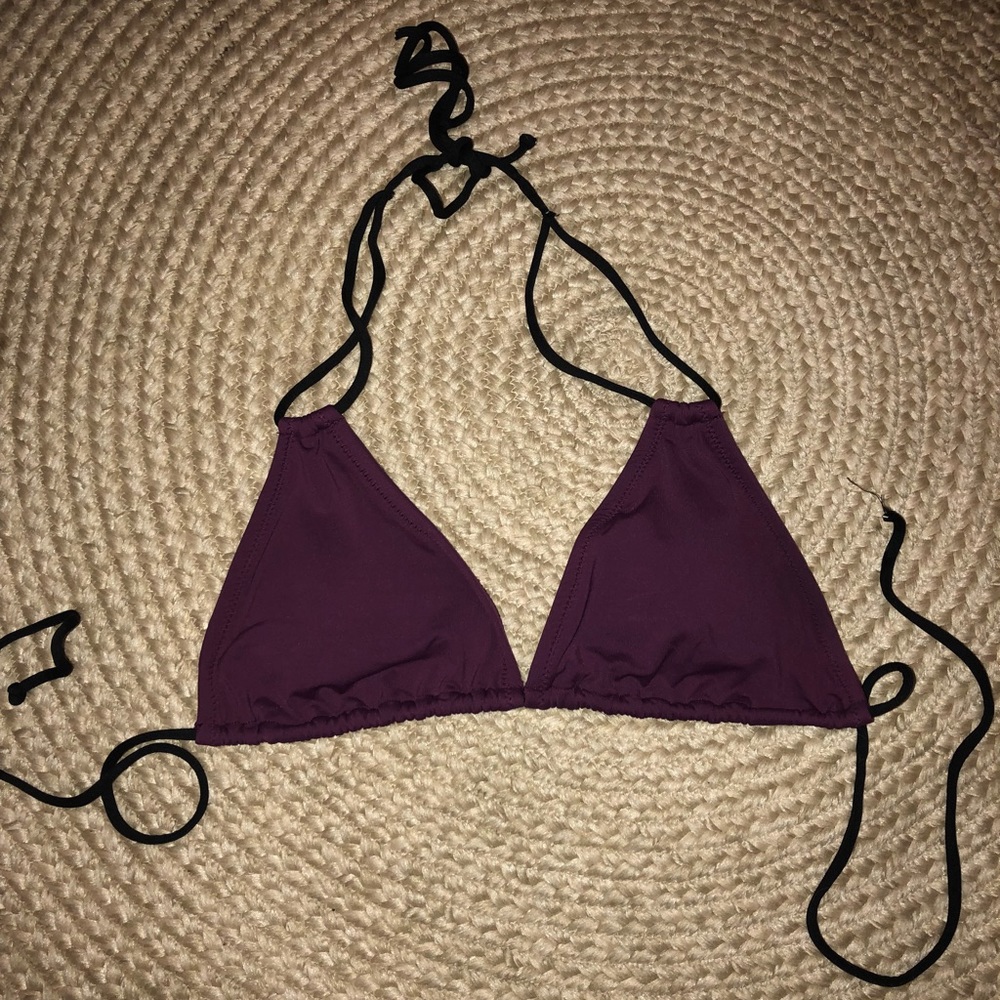 Burgundy Bikini Top